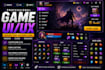 design premium game UI UX for mobile, PC and unity games