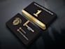 create luxury business card design with free qr code