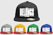 do realistic snapback dad hat design for printful merch in 24 hours,