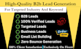 do b2b lead generation using sales navigator, linkedin research, prospect list