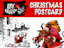 draw a cartoon christmas card