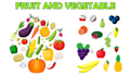 draw fruit and vegetable illustration