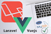 develop your website in laravel and vuejs