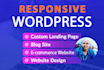 create wordpress  landing page or website design for cpa marketing