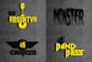 design music, dj, rock rap,band and brand logo