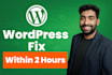 fix wordpress website errors, bugs, and issues