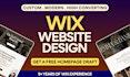 design wix website, build wix website design