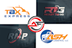 do creative transportation freight logistics trucking logo