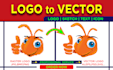 vector tracing or convert jpg, png logo to vector manually
