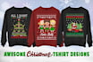 do unique ugly christmas sweater and sweatshirt design