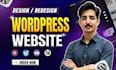 redesign wordpress website and wordpress website development
