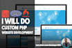 do custom php website development