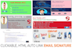 create clickable html email signature