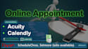 setup appointment by acuity, calendly with integration