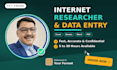 work as your internet researcher for data entry and web research