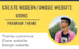 create premium business website using my premium theme