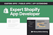 develop a custom shopify app, public or private