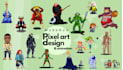 create pixel art characters, animations and nfts