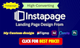create landing page using instapage and unbounce