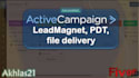 create automation to deliver leadmagnet, PDF file etc