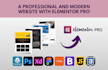 design a professional and modern website with elementor pro