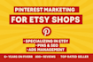 do pinterest marketing, SEO, pins, traffic growth for your etsy shop
