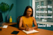 write professional bio, brand story, author bio or biography