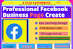 create, manage and optimize your  facebook business page
