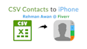 convert your excel or CSV contact list to vcard, vcf
