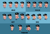 make a pixel art character sprite sheet for your game