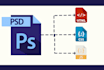 convert PSD to html css javascript