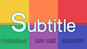 create professional subtitles in english