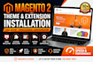install and configure magento 2 themes and extensions