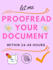 accurately proofread your document in 24 hours