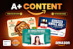 design and upload amazon a plus content, ebc, premium a plus