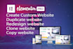 clone any wordpress website into elementor template