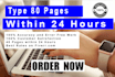 do professional typing service,retype any document