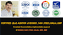 iso 9001,17025,14001, halal, six sigma,13485,45001, as9100