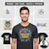 design funny science math pun t shirt designs with unique typography free mockup