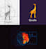 design 3d abstract logo with golden ratio