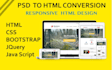 convert psd to html, xd to html, image to html