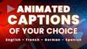 add animated titles, subtitles, and captions to videos