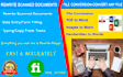 rewrite scanned documents and file conversion