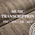 create sheet music of any audio using sibelius