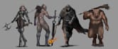 paint character concept art and illustrations for you