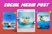 design travel social media design, post, banner