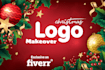 do any christmas new year design, logo makeover, and greeting cards