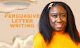 write a professional persuasive letter for you