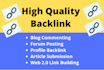 create high quality backlink manually
