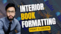 do ebook, print book formatting, layout design for amazon kdp, ingramspark, lulu